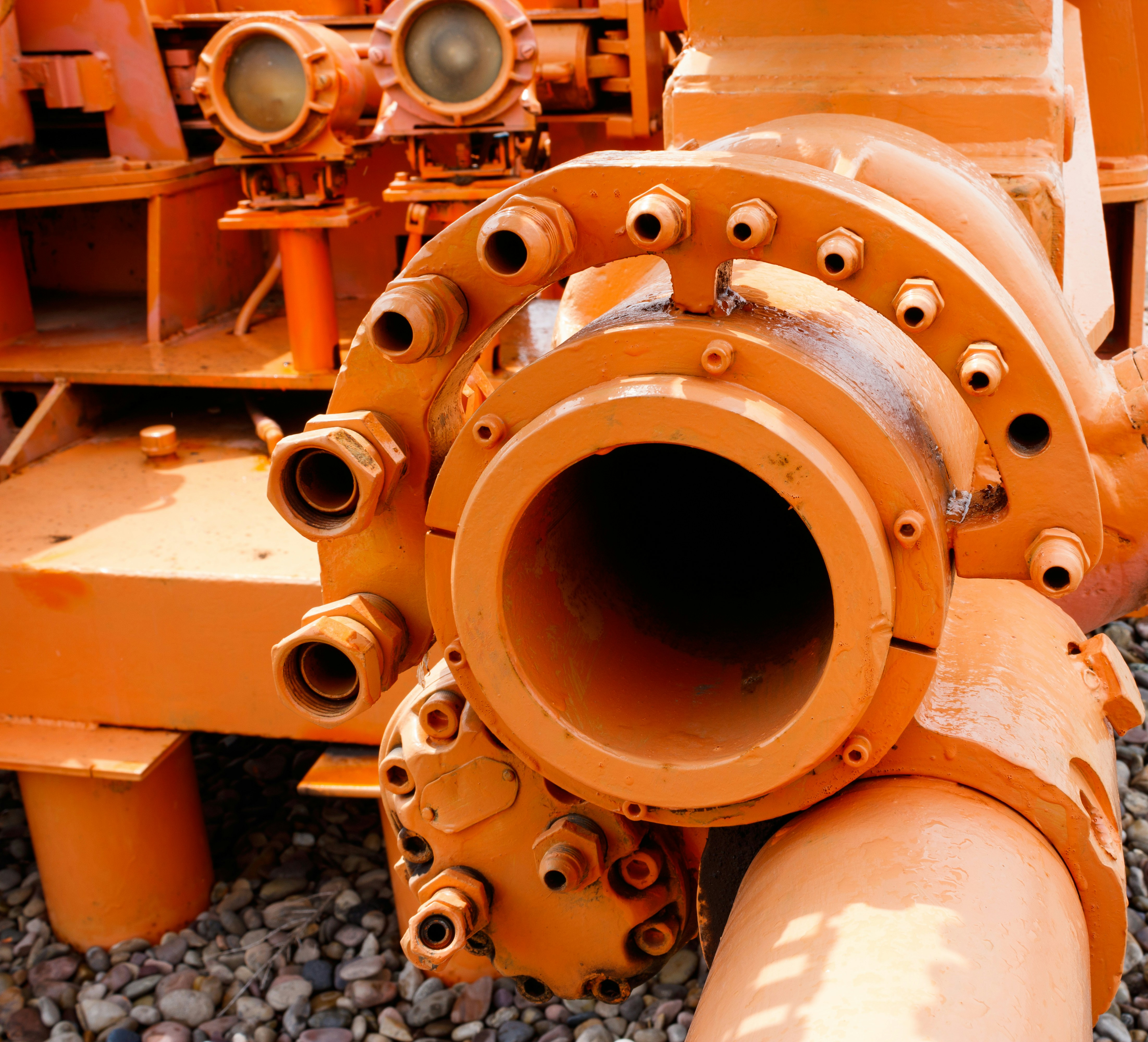 Pipe Flange Detailed View